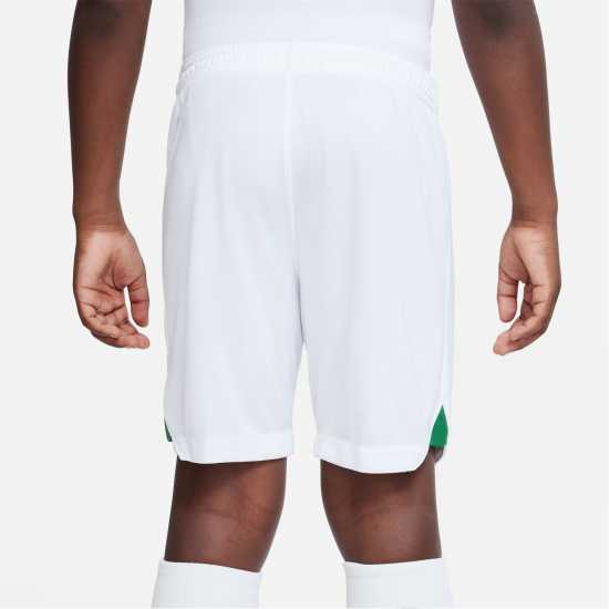 Nike Nigeria Home Match Shorts 2022 Juniors White/Pine Grn Детски къси панталони