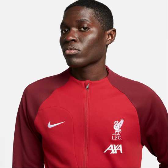 Nike Liverpool Anthem Away Jacket 2023 2024 Adults Red/White Футболни тренировъчни якета