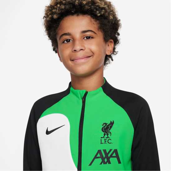 Nike Liverpool Anthem Away Jacket 2023 2024 Juniors White Green Футболни тренировъчни якета