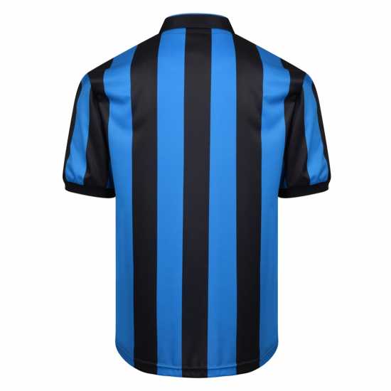 Score Draw Домакинска Футболна Фланелка Inter Milan Retro Home Shirt 90 Adults  Футболни тренировъчни горнища
