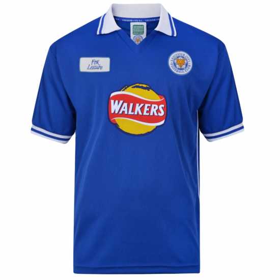 Футболни тренировъчни горнища Домакинска Футболна Фланелка Score Draw Leicester City Home Shirt 2000 Adults Домакинска Футболна Фланелка Score Draw Leicester City Home Shirt 2000 Adults Футболни тренировъчни горнища