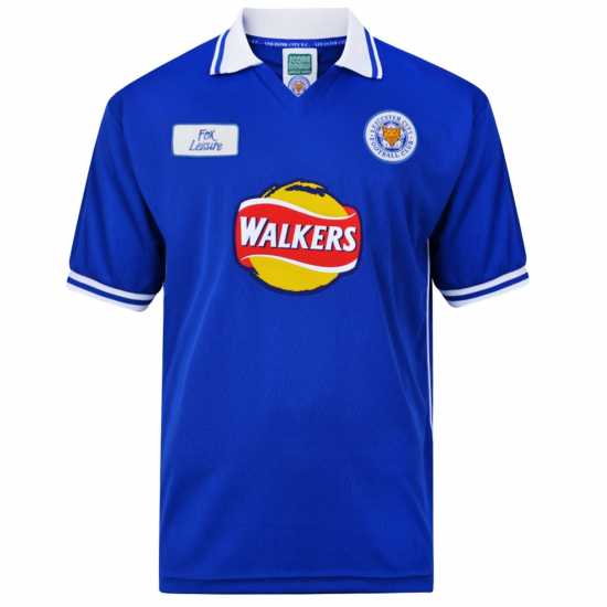 Футболни тренировъчни горнища Домакинска Футболна Фланелка Score Draw Leicester City Home Shirt 2000 Adults Домакинска Футболна Фланелка Score Draw Leicester City Home Shirt 2000 Adults Футболни тренировъчни горнища