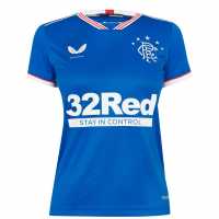 Домакинска Футболна Фланелка Castore Rangers Football Club Home Shirt 2020/21 Womens  Дамски тениски и фланелки