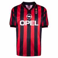 Score Draw Ac Milan 1996 Retro Home Football Shirt Adults  Футболни тренировъчни горнища