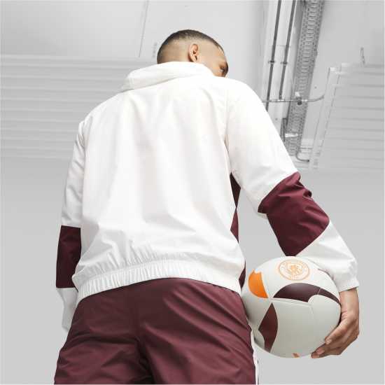 Puma Manchester City Anthem Jacket Adults 2023 2024 Orange/Grey Футболни тренировъчни якета