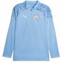Puma Manchester City Training Quarter Zip Top 2023 2024 Adults Blue Мъжки ризи