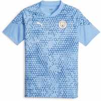 Puma Manchester City Training Shirt 2023/2024 Adults Blue Мъжки ризи
