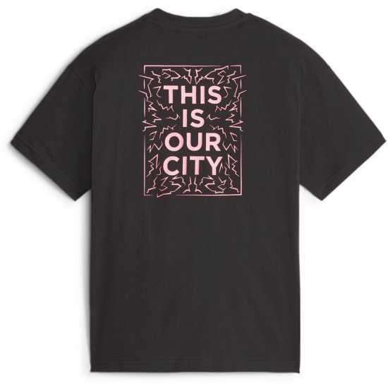 Puma Manchester City Football Culture T-Shirt 2023 2024 Juniors Black/Grey Детски тениски и фланелки