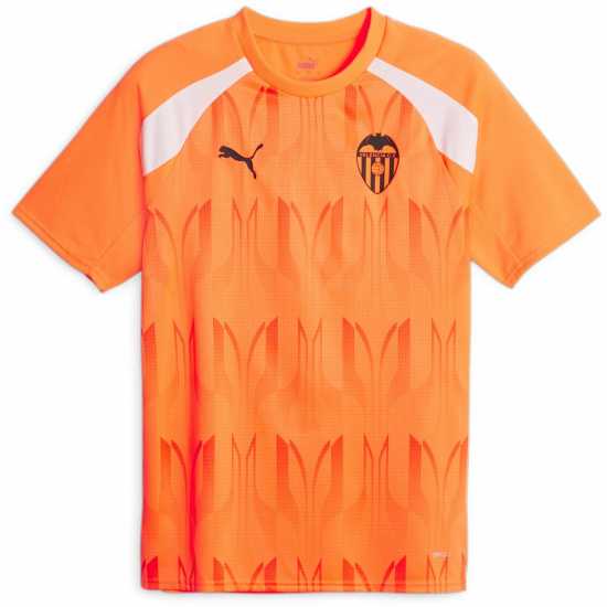 Puma Valencia Pre Match Shirt 2023 2024 Adults Orange/Black Всекидневно футболно облекло