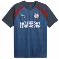 Puma Psv Eindhoven Pre Match Shirt 2023 2024 Adults Grey/Red Мъжки ризи