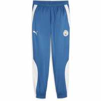 Puma Manchester City Pre Match Tracksuit Bottoms 2023 2024 Adults Blue/White Мъжки долнища за бягане