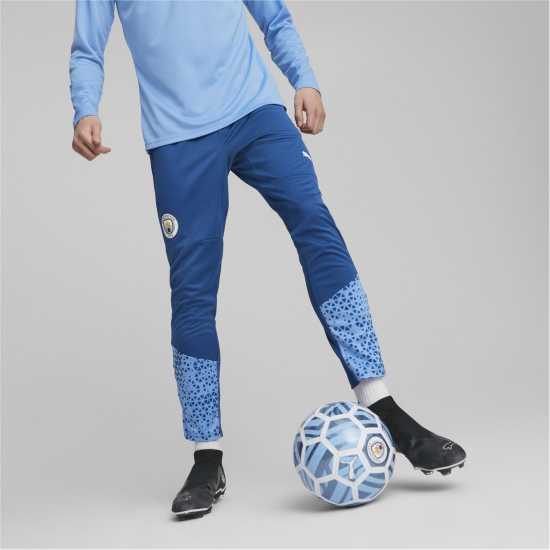 Puma Manchester City Training Bottoms 2023 2024 Adults Blue - Мъжки долнища за бягане
