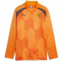 Puma Manchester City Pre Match Sweat T-Shirt 2023 2024 Juniors Orange/Grey Детски тениски и фланелки