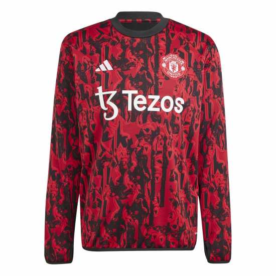 Adidas Фланелка С Дълъг Ръкав Manchester United Pre Match Long Sleeve Jersey 2023 2024 Adults  Мъжки ризи