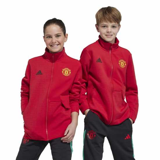 Adidas Manchester United Anthem Jacket 2023 2024 Juniors  Футболни тренировъчни якета