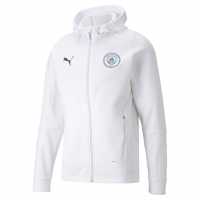 Puma Мъжко Яке С Качулка Manchester City 2022/2023 Hooded Jacket Mens White Мъжки суитчъри и блузи с качулки