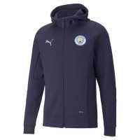 Puma Мъжко Яке С Качулка Manchester City 2022/2023 Hooded Jacket Mens Peacoat/Quar Мъжки суитчъри и блузи с качулки