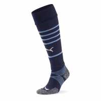Puma Manchester City Hooped Sock Adults Peacoat/Blue Мъжки чорапи