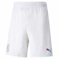 Puma Manchester City Shorts 2022 2023 Adults White/Blue Мъжки къси панталони