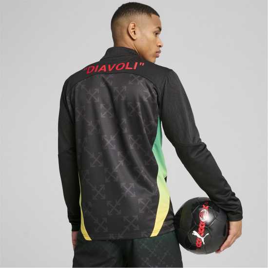 Мъжки горнища с цип Puma Ac Milan X Off-White Pre Match Drill Top Adults Puma Ac Milan X Off-White Pre Match Drill Top Adults Мъжки горнища с цип