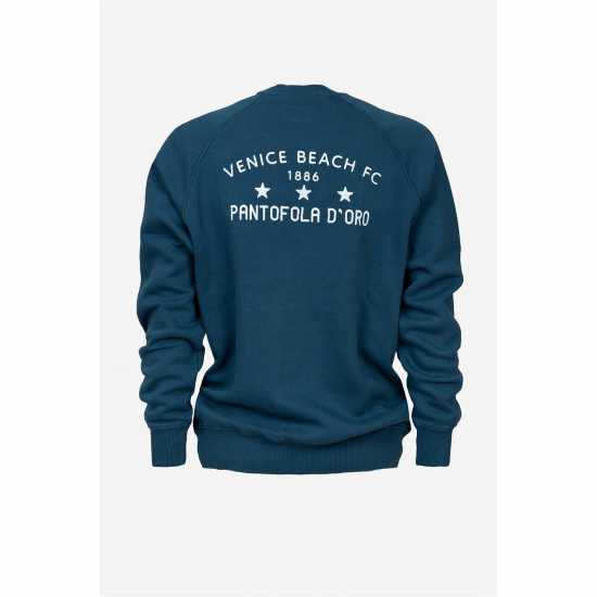 Pantofola D Oro Venice Beach Fc Vintage Sweatshirt Blue Indigo Мъжко облекло за едри хора