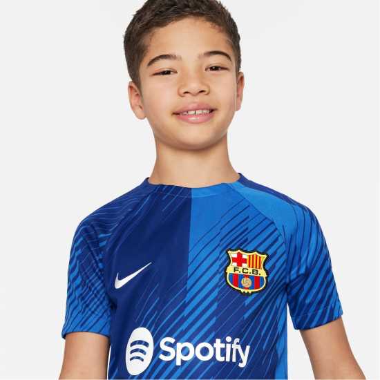 Nike Barcelona Academy Pro Home/Away Big Kids' Nike Dri-FIT Pre-Match Soccer Top  Детски тениски и фланелки