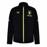 Детско Яке Castore Aston Villa Lightweight Travel Jacket Juniors Black/Yellow Мъжки грейки