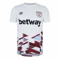 Umbro West Ham Unitd Warm Up Jersey 2023 2024 Adults  