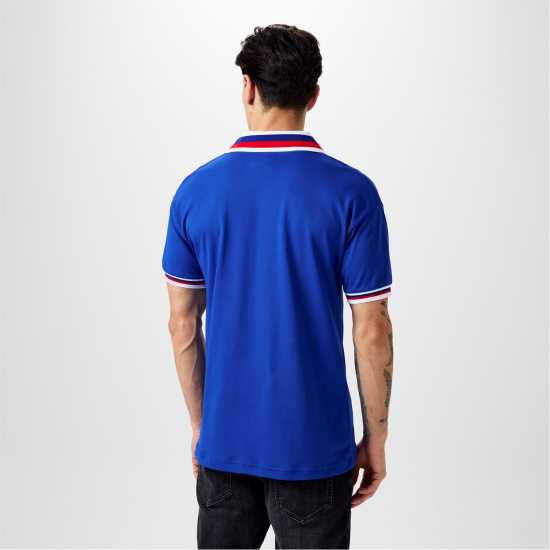 Домакинска Футболна Фланелка Score Draw Rangers Fc Retro Home Shirt 1981 Adults  Футболни тренировъчни горнища