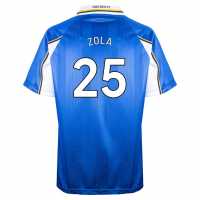 Домакинска Футболна Фланелка Score Draw Zola Chelsea Retro Home Shirt 1998 Adults  Футболни отбори и стоки