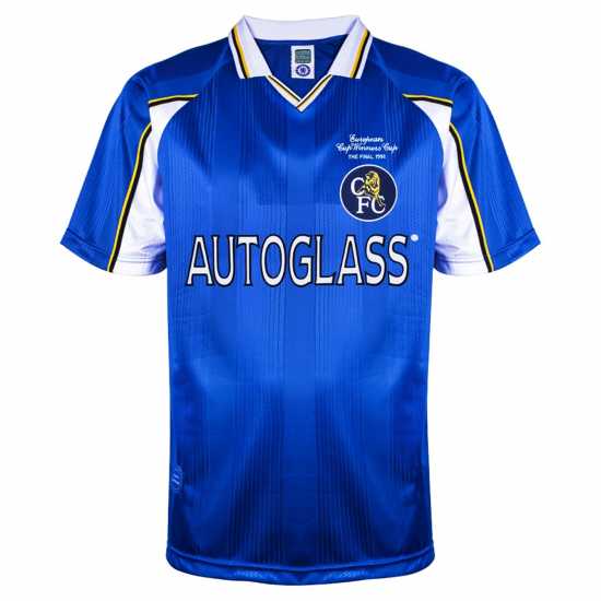 Домакинска Футболна Фланелка Score Draw Zola Chelsea Retro Home Shirt 1998 Adults  Футболни отбори и стоки