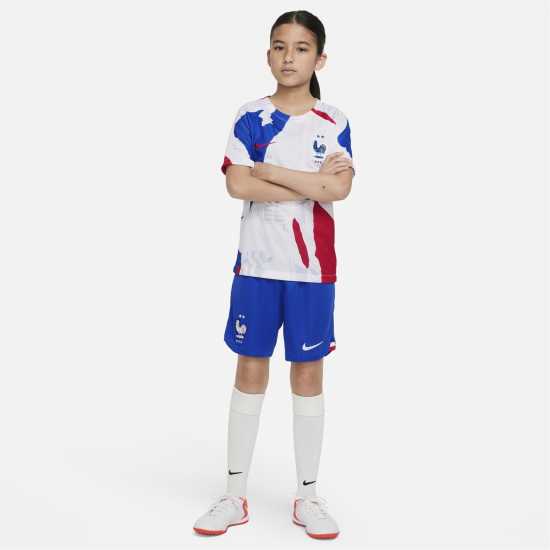 Детски къси панталони Nike France Away Shorts 2022 Juniors Nike France Away Shorts 2022 Juniors Детски къси панталони