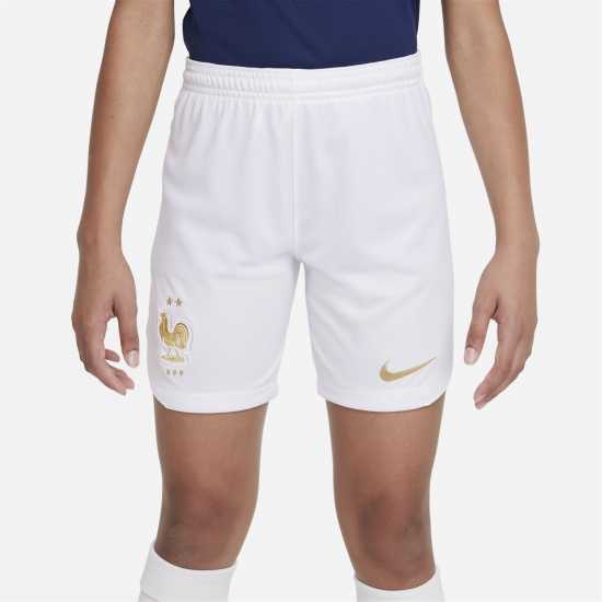 Детски къси панталони Nike Детски Шорти France 2022 Home Shorts Juniors Nike Детски Шорти France 2022 Home Shorts Juniors Детски къси панталони