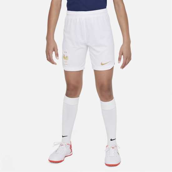 Детски къси панталони Nike Детски Шорти France 2022 Home Shorts Juniors Nike Детски Шорти France 2022 Home Shorts Juniors Детски къси панталони
