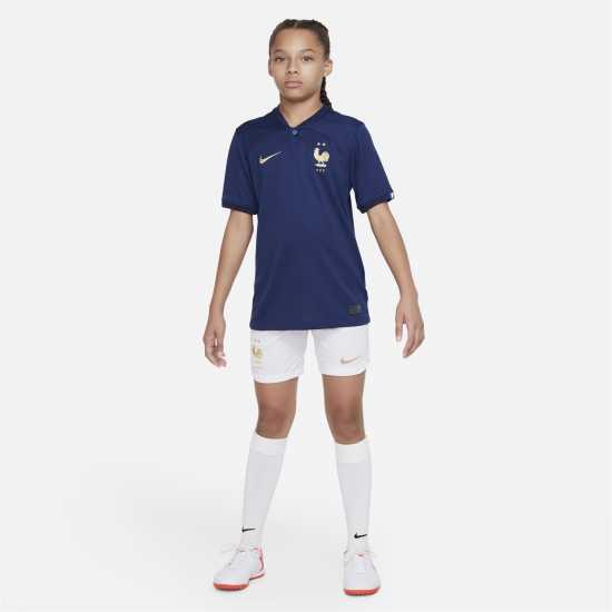 Детски къси панталони Nike Детски Шорти France 2022 Home Shorts Juniors Nike Детски Шорти France 2022 Home Shorts Juniors Детски къси панталони