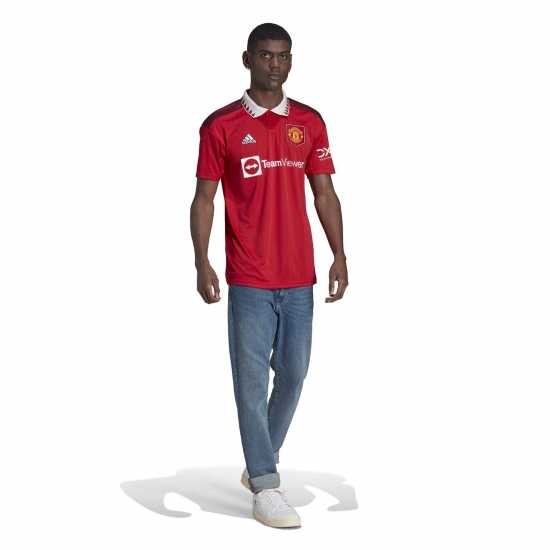Adidas Домакинска Футболна Фланелка Manchester United Fc Home Shirt 2022/2023 Mens  Мъжко облекло за едри хора
