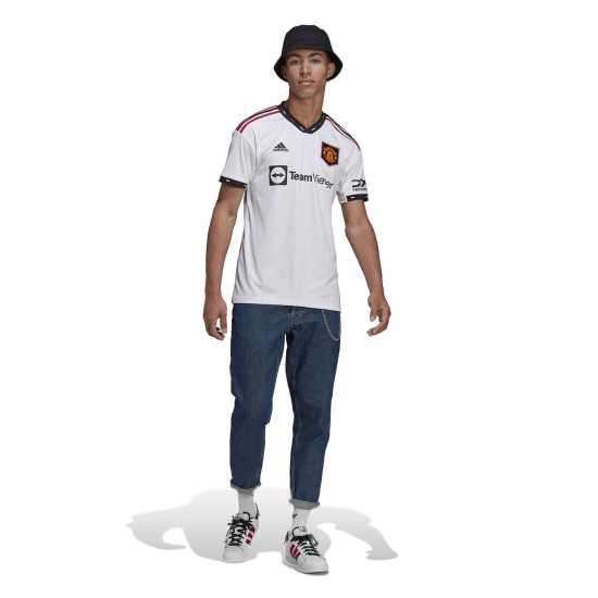 Adidas Manchester United Fc Away Shirt 2022 2023 Mens  Мъжко облекло за едри хора