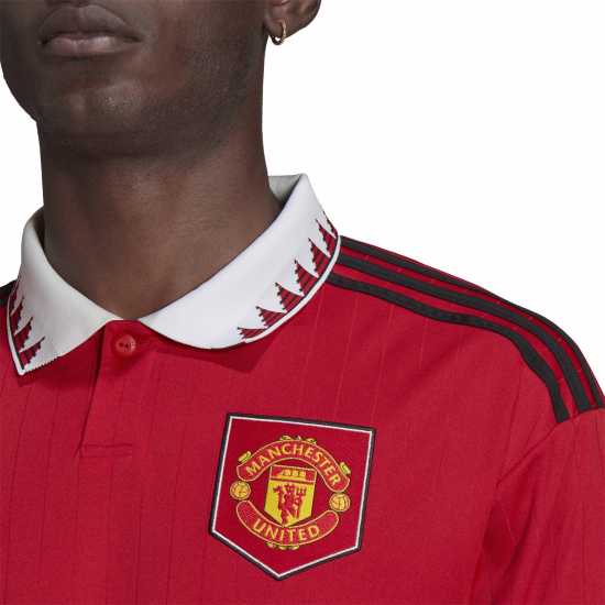 Adidas Риза С Дълъг Ръкав Manchester United Fc Home Long Sleeve Shirt 2022/2023 Mens  Футболна разпродажба