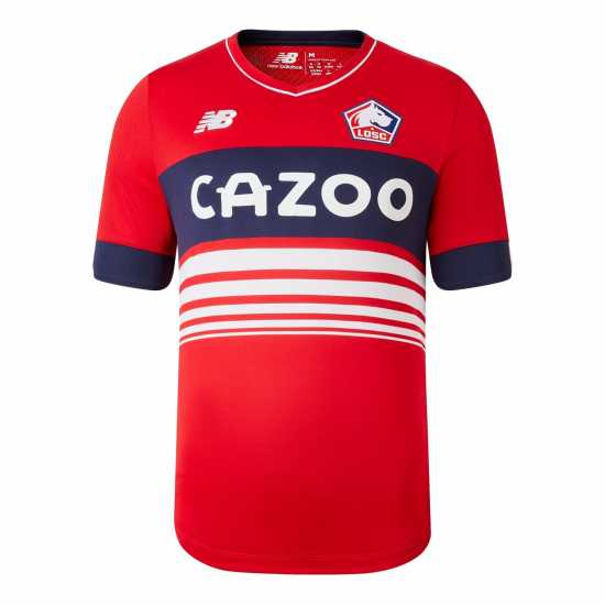 New Balance Домакинска Футболна Фланелка Balance Lille Home Shirt 2022/2023 Mens  Футболна разпродажба