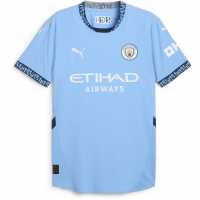 Puma Домакинска Футболна Фланелка Manchester City Authentic Home Shirt 2024 2025  