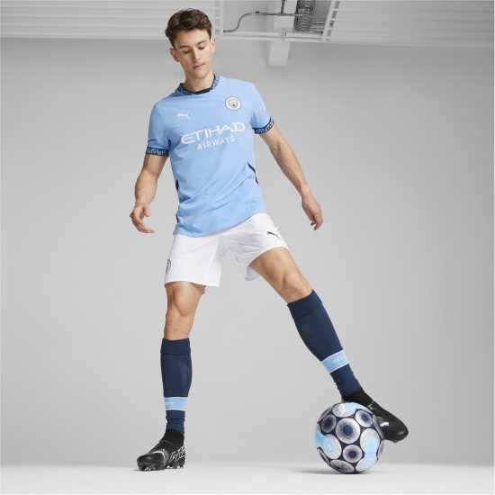 Puma Домакинска Футболна Фланелка Manchester City Authentic Home Shirt 2024 2025  
