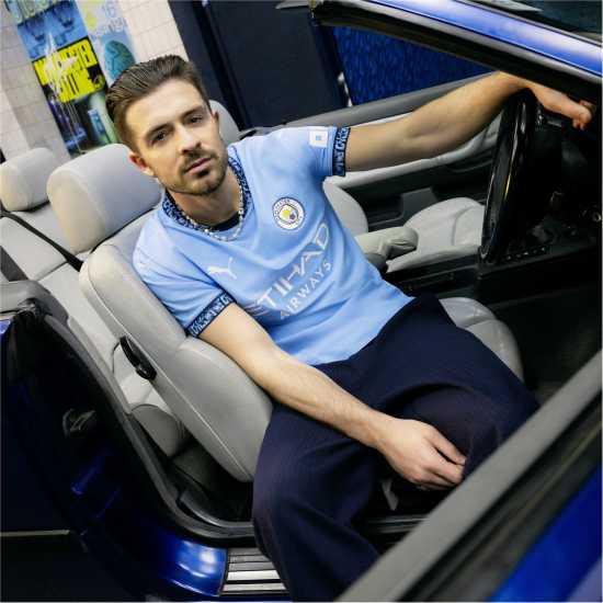 Puma Домакинска Футболна Фланелка Manchester City Authentic Home Shirt 2024 2025  