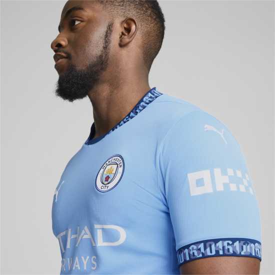 Puma Домакинска Футболна Фланелка Manchester City Home Shirt 2024 2025 Adults Puma Домакинска Футболна Фланелка Manchester City Home Shirt 2024 2025 Adults