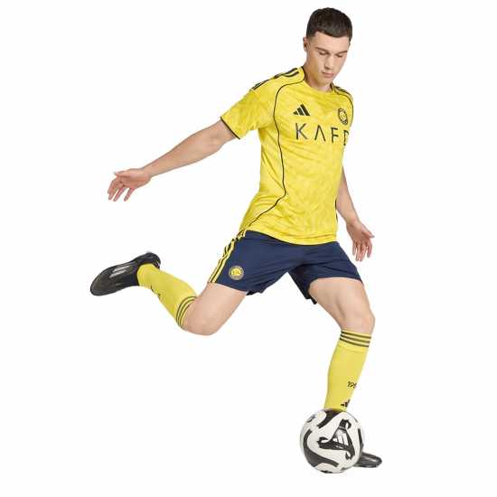 Adidas Домакинска Футболна Фланелка Al Nassr Ronaldo Home Shirt 2025 2026 Adults Adidas Домакинска Футболна Фланелка Al Nassr Ronaldo Home Shirt 2025 2026 Adults