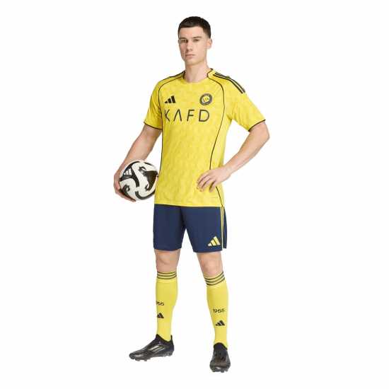 Adidas Домакинска Футболна Фланелка Al Nassr Ronaldo Home Shirt 2025 2026 Adults Adidas Домакинска Футболна Фланелка Al Nassr Ronaldo Home Shirt 2025 2026 Adults