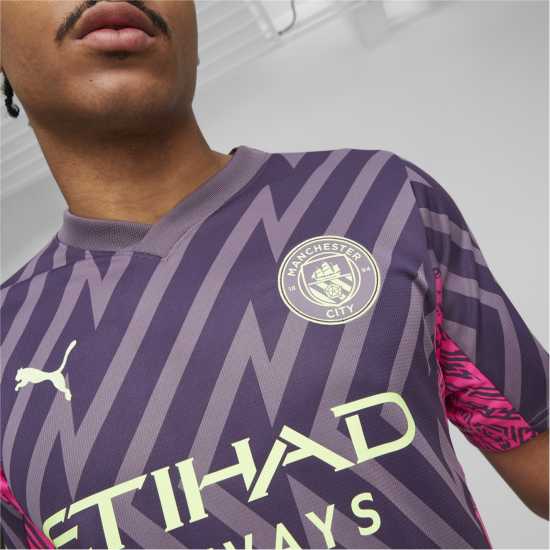 Puma Manchester City Goalkeeper Shirt 2023 2024 Adults Purple Футболна разпродажба