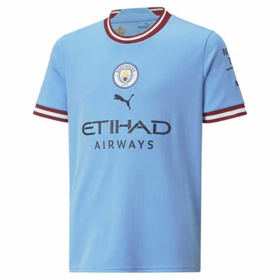 Puma Домакинска Футболна Фланелка Manchester City Fc Home Shirt 2022 2023 Junior Boys  Community Shield Final