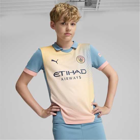 Puma Manchester City Fc Fourth Shirt 2024 2025 Juniors  