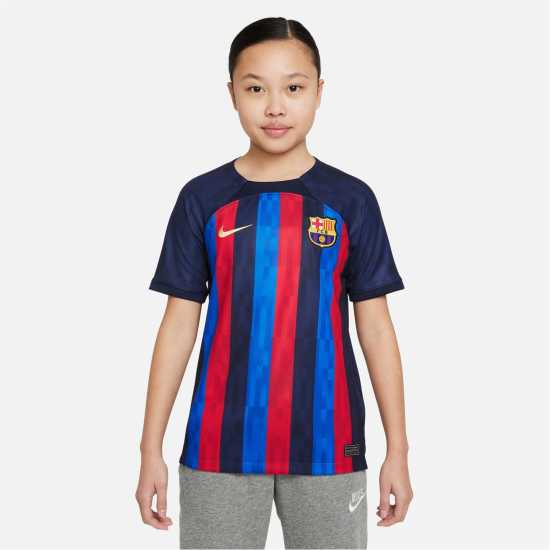 Nike Домакинска Футболна Фланелка Barcelona Home Shirt 2022 2023 Junior Boys  Футболна разпродажба