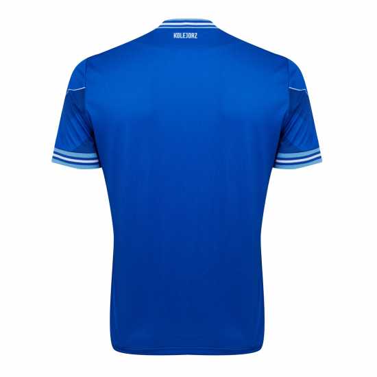 Macron Домакинска Футболна Фланелка Lech Poznan Home Shirt 2023 2024 Adults  Мъжко облекло за едри хора